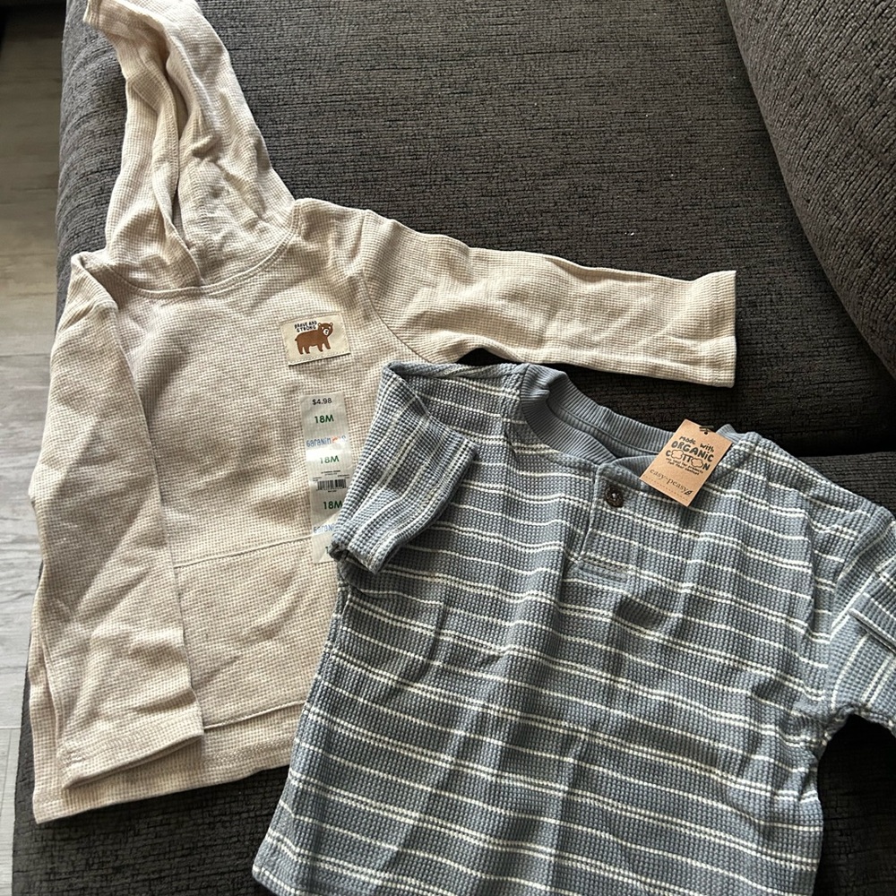 Brand new boys 18months tops